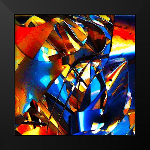 Kama Black Modern Wood Framed Art Print by Weisman, Gerd