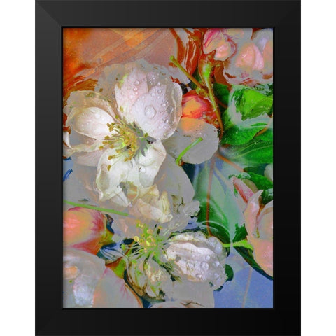 Blumenliebe Black Modern Wood Framed Art Print by Weissing, Gerd