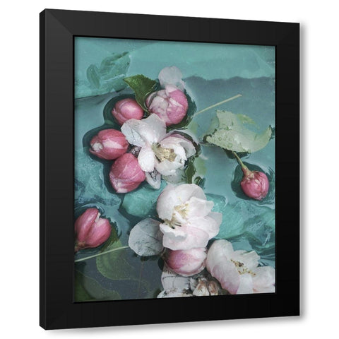 Blumenkunst Black Modern Wood Framed Art Print by Weissing, Gerd