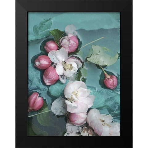 Blumenkunst Black Modern Wood Framed Art Print by Weissing, Gerd
