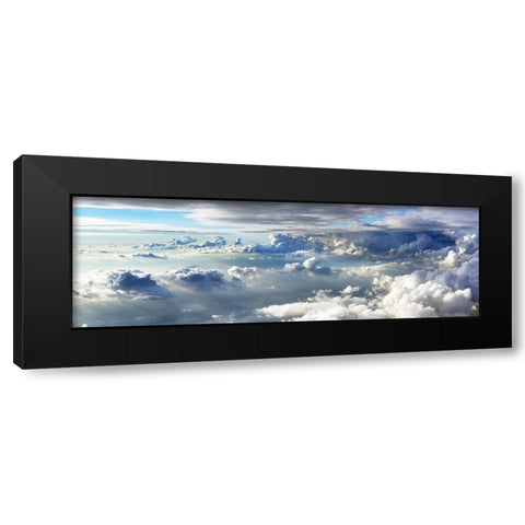 Wolkenreise Black Modern Wood Framed Art Print with Double Matting by Dietz, Hajo