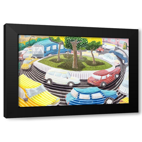 La glorieta Black Modern Wood Framed Art Print with Double Matting by Ortas, Javier