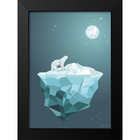 Eismond Black Modern Wood Framed Art Print by LÃ¤er, Josephine