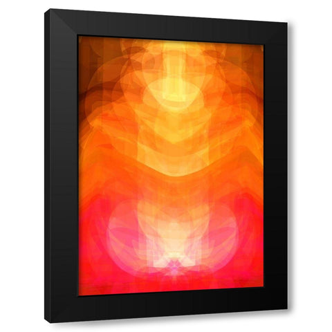 sitting deity Black Modern Wood Framed Art Print by Lorenz, Peter