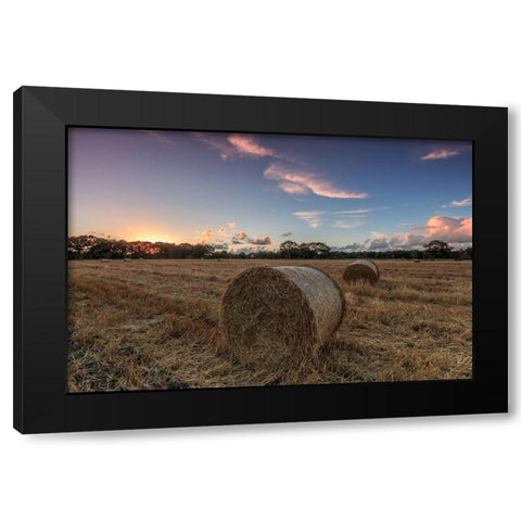 Herbst im Norden Black Modern Wood Framed Art Print by Scholz, Markus