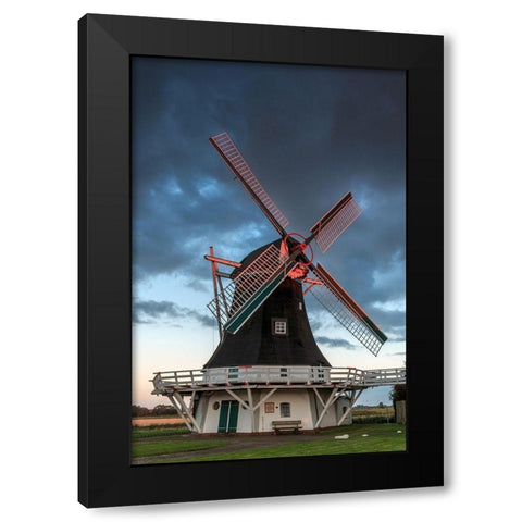 Seriemer Muehle Black Modern Wood Framed Art Print by Scholz, Markus