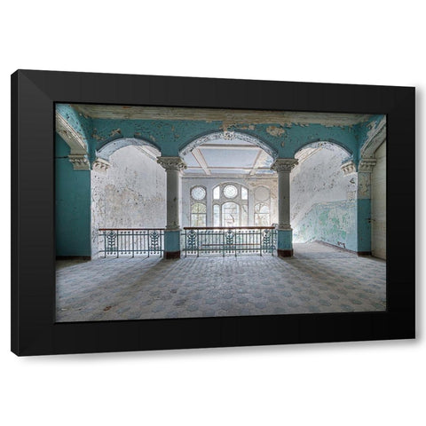 Beelitz No. 1 Black Modern Wood Framed Art Print with Double Matting by Belhadi, Michael