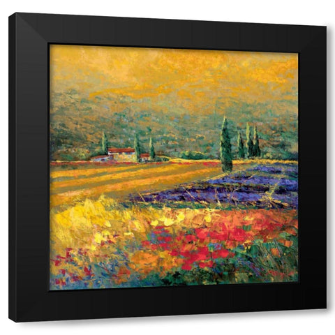 Toskana II Black Modern Wood Framed Art Print by Madjid