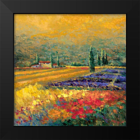 Toskana II Black Modern Wood Framed Art Print by Madjid