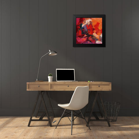 Coloring IV Black Modern Wood Framed Art Print by Madjid