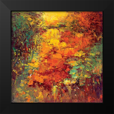 Idyll II Black Modern Wood Framed Art Print by Madjid