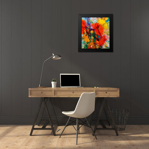 Blumenfreude II Black Modern Wood Framed Art Print by Madjid