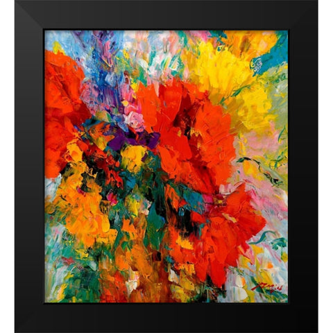 Blumenfreude II Black Modern Wood Framed Art Print by Madjid