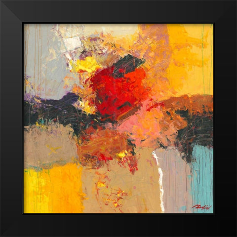 Abstract II Black Modern Wood Framed Art Print by Madjid