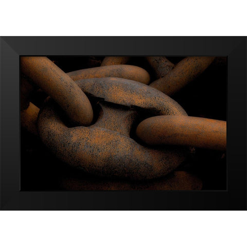 Hafen 1 Black Modern Wood Framed Art Print by Krause, Michael