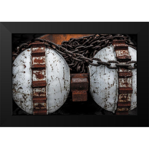 Hafen 4 Black Modern Wood Framed Art Print by Krause, Michael