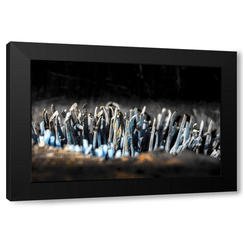 Hafen 5 Black Modern Wood Framed Art Print with Double Matting by Krause, Michael