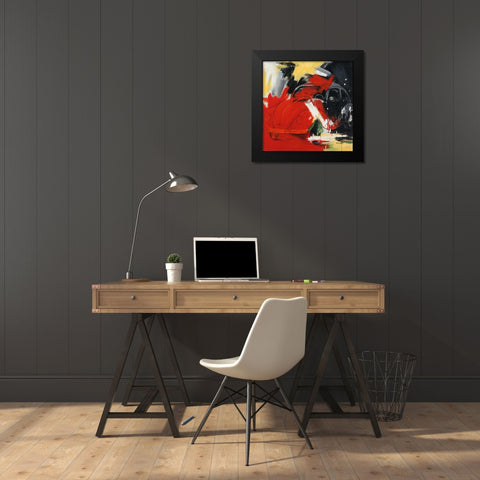 KÃ¤fer Black Modern Wood Framed Art Print by Kirsch-Ulbricht, Monika