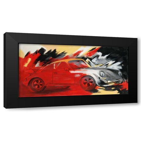 Porsche Black Modern Wood Framed Art Print by Kirsch-Ulbricht, Monika