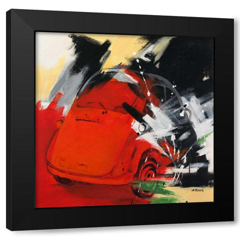 Isetta Black Modern Wood Framed Art Print by Kirsch-Ulbricht, Monika