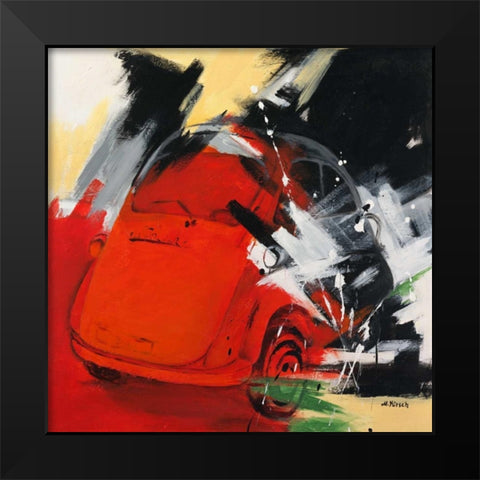 Isetta Black Modern Wood Framed Art Print by Kirsch-Ulbricht, Monika