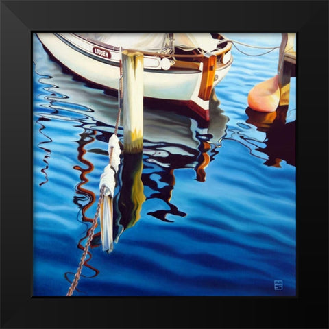 Kastrup Reflections II Black Modern Wood Framed Art Print by Schuh, Michael