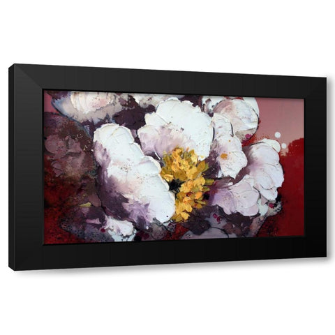 Bruciato Black Modern Wood Framed Art Print with Double Matting by Beletti, Nicole