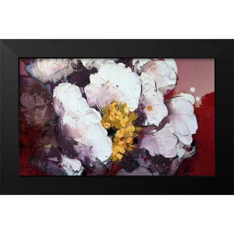 Bruciato Black Modern Wood Framed Art Print by Beletti, Nicole