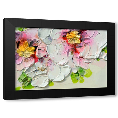 Margherita 1 Black Modern Wood Framed Art Print with Double Matting by Beletti, Nicole
