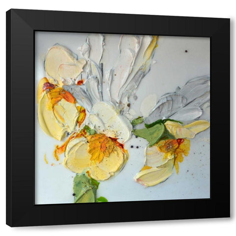 Iris Black Modern Wood Framed Art Print by Beletti, Nicole