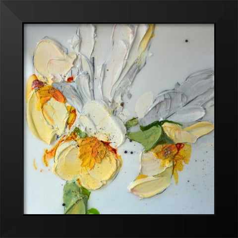 Iris Black Modern Wood Framed Art Print by Beletti, Nicole