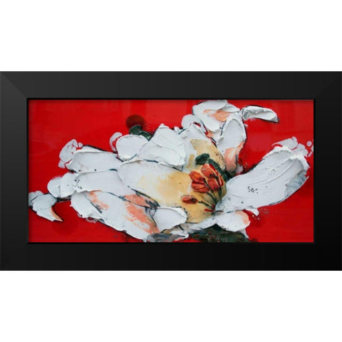 Giglio Black Modern Wood Framed Art Print by Beletti, Nicole