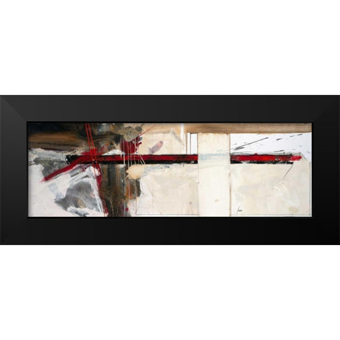 Dabei uberkam mich die Lust Black Modern Wood Framed Art Print by Mayer, Norbert