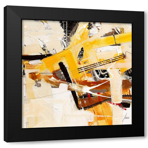 Nachricht an die Sonne Black Modern Wood Framed Art Print with Double Matting by Mayer, Norbert