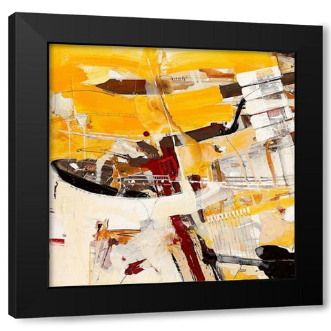Ein konservierter Gedanke Black Modern Wood Framed Art Print by Mayer, Norbert