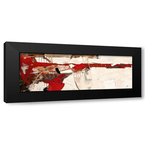 Hab zu spuren mich getraut Black Modern Wood Framed Art Print by Mayer, Norbert