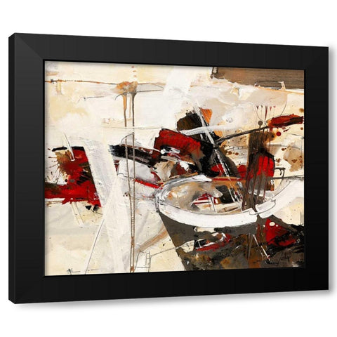 Im Fuhlen das Sein Black Modern Wood Framed Art Print with Double Matting by Mayer, Norbert