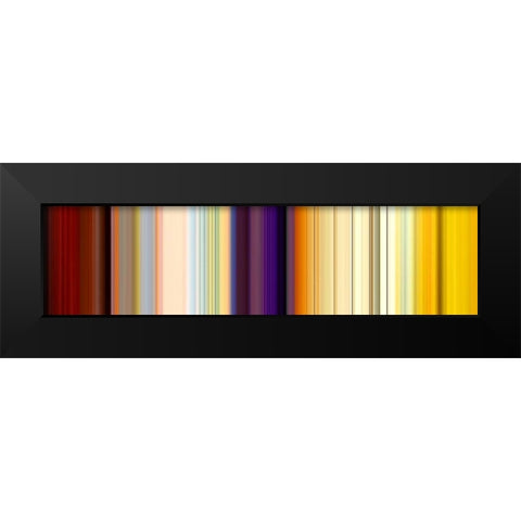 Lichtlinien 639 Black Modern Wood Framed Art Print by Klipp, Ortwin