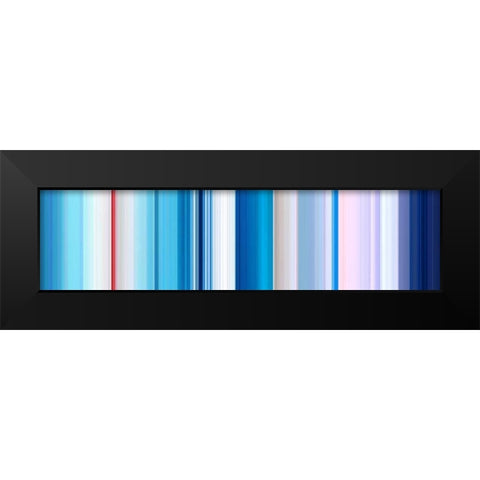 Lichtlinien 884 Black Modern Wood Framed Art Print by Klipp, Ortwin