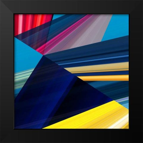 Lichtlinien 399 Black Modern Wood Framed Art Print by Klipp, Ortwin