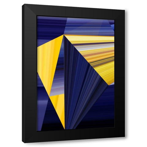 Lichtlinien 363 Black Modern Wood Framed Art Print by Klipp, Ortwin