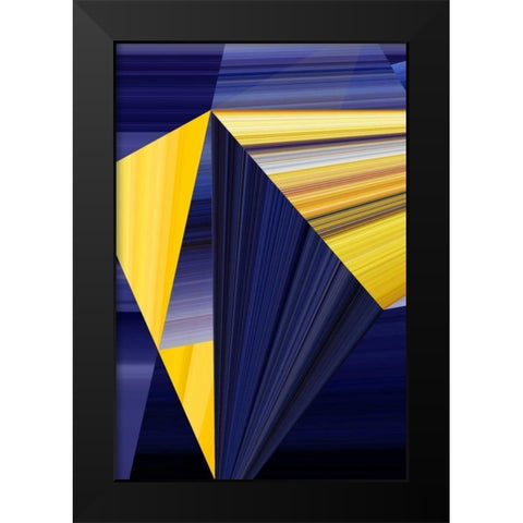 Lichtlinien 363 Black Modern Wood Framed Art Print by Klipp, Ortwin