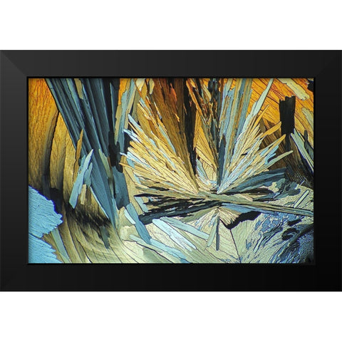 BernsteinsÃ¤ure Black Modern Wood Framed Art Print by Juzak, Peter