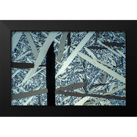 Menthol Black Modern Wood Framed Art Print by Juzak, Peter