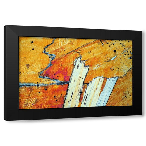 Natriumhydrogensulfat Black Modern Wood Framed Art Print by Juzak, Peter