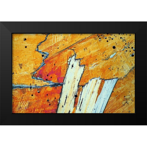 Natriumhydrogensulfat Black Modern Wood Framed Art Print by Juzak, Peter