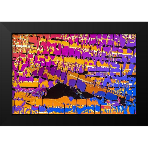 OxalsÃ¤ure Black Modern Wood Framed Art Print by Juzak, Peter