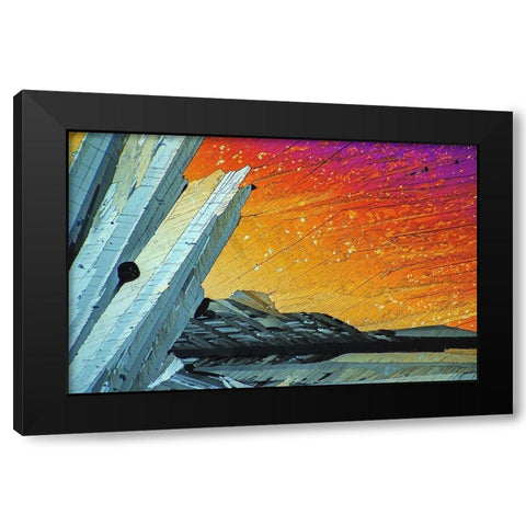 AdipinsÃ¤ure Black Modern Wood Framed Art Print by Juzak, Peter