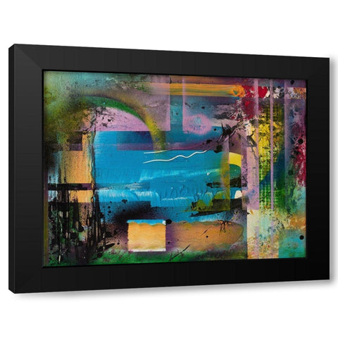 Beachgarden I Black Modern Wood Framed Art Print by Anders, Rainer