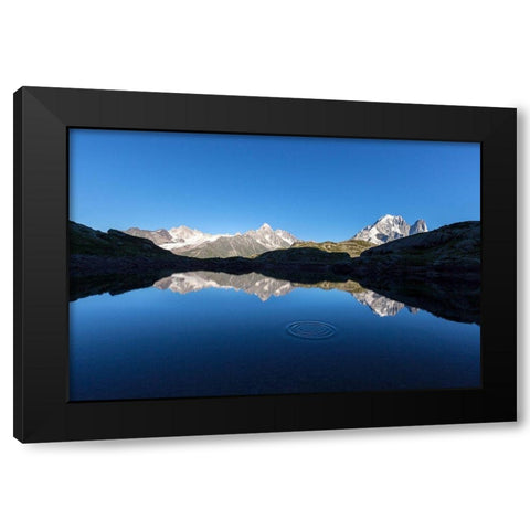 Les Drus Black Modern Wood Framed Art Print by Moiola, Roberto